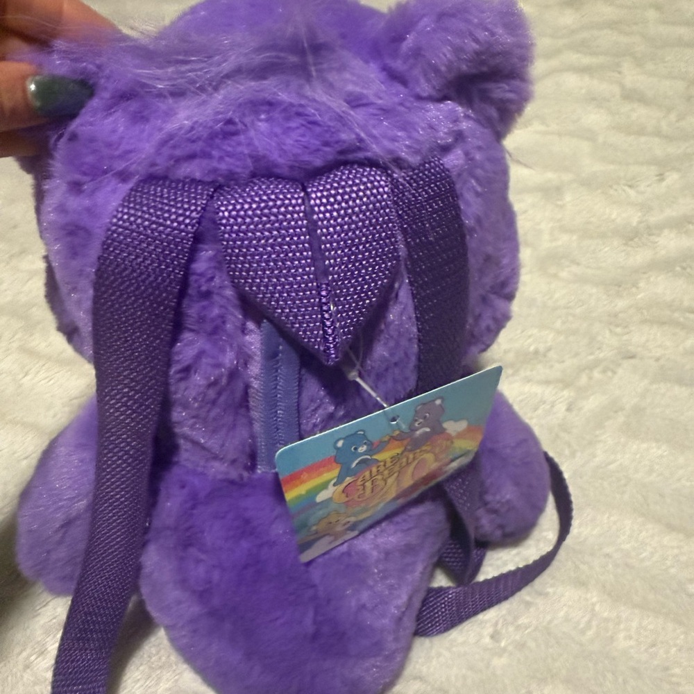 Care Bears Purple Plush Backpack View 3